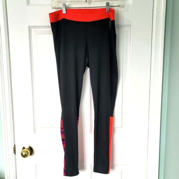 Reebok Playdry Women's Active Graphic Print Pants Tights Leggings Size L - Picture 2 of 15